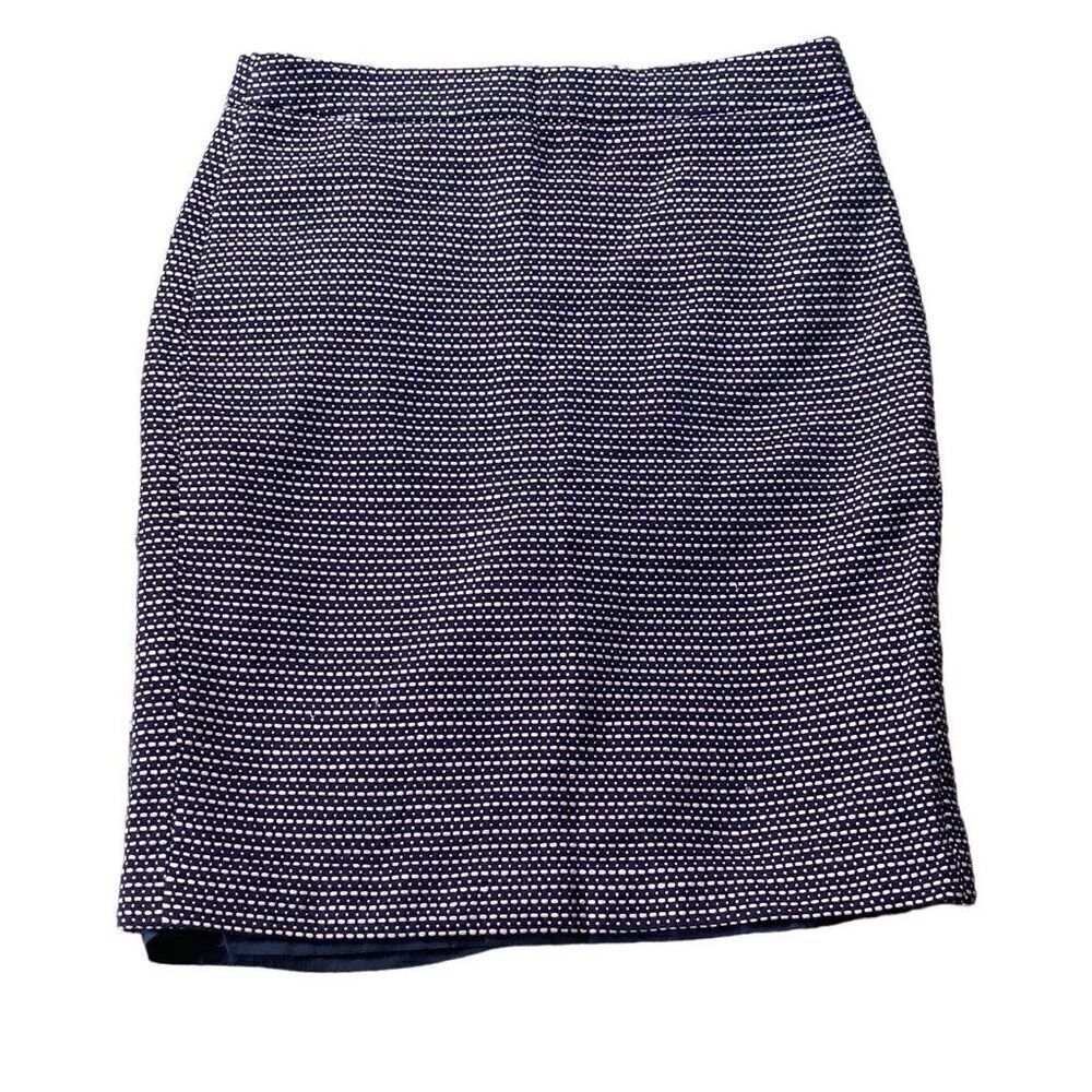 Cynthia Rowley Blue and White Pencil Skirt Sz 4